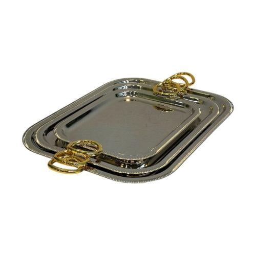 طقم صواني تقديم فضى