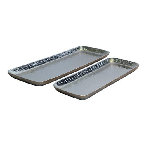 صحن تقديم ألمونيوم هندي مستطيل