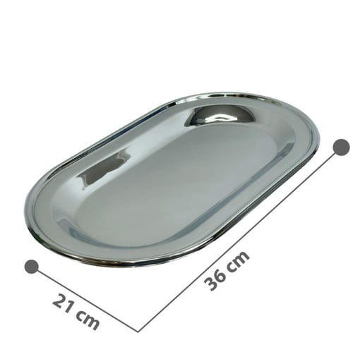 طوفرية ستانلس ستيل بيضاوي