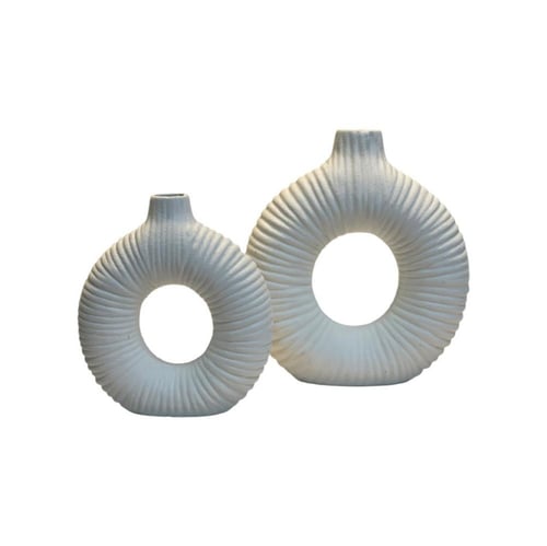 فازة سيراميك دائرية