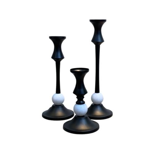 شمعدان ديكور أبيض