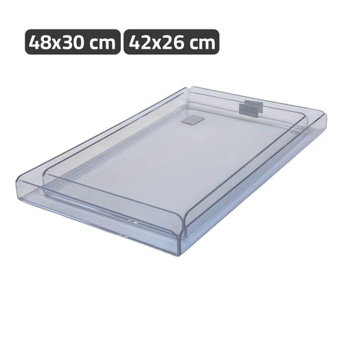 صواني اكريليك شفاف سادة