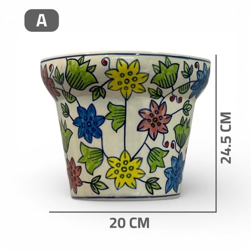 فازة أزهار ملونة