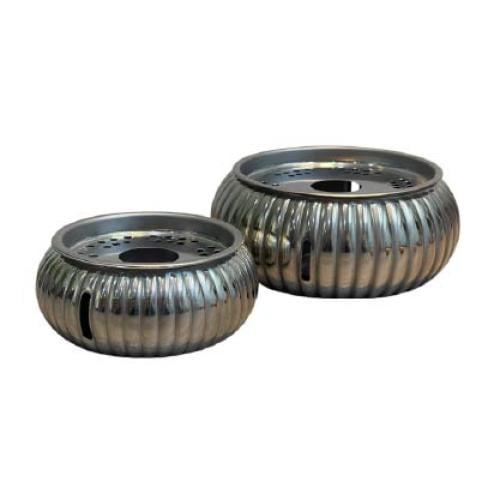 قاعدة شموع معدن مدورة