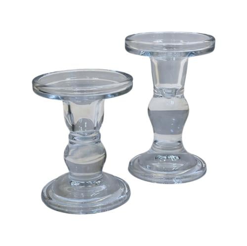 شمعدان قزاز شفاف دائري