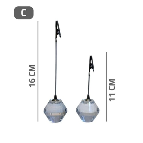 حامل بطاقات ترحيب قاعدة كريستال
