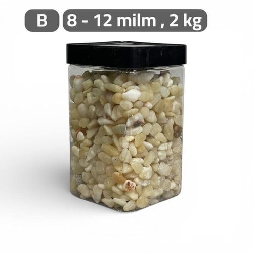 علبة حصى ملون