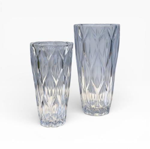 فازة زجاج منقوش