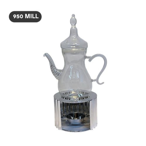 دلة زجاج مع ستاند