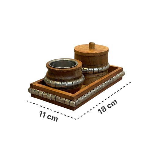 طقم مبخرة خشب ستايل هندي