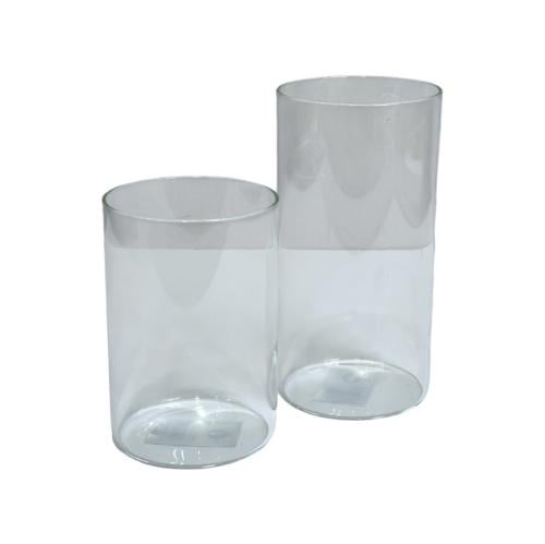 فازة زجاج طويلة اسطوانية