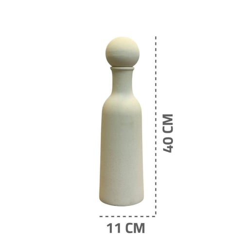 فازة سيراميك بغطاء كرة