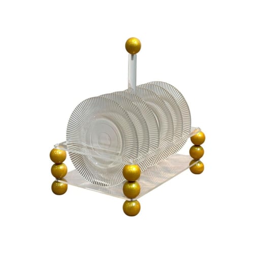 ستاند اكريلك مع صحون زجاج