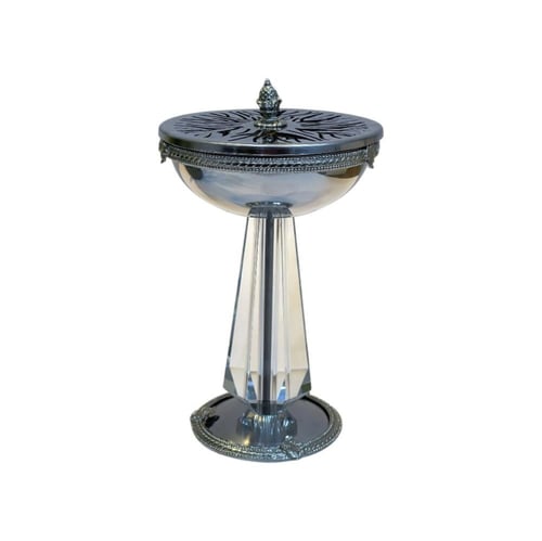 مبخرة ستيل مع زجاج