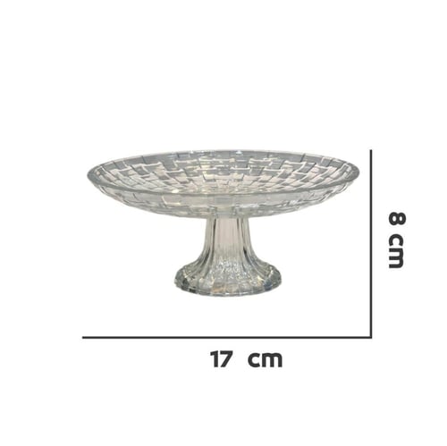 صحن تقديم قزاز دائري بقاعدة