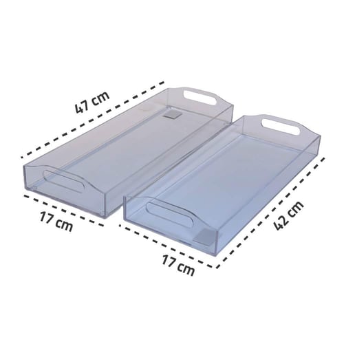 صواني اكريليك شفاف سادة