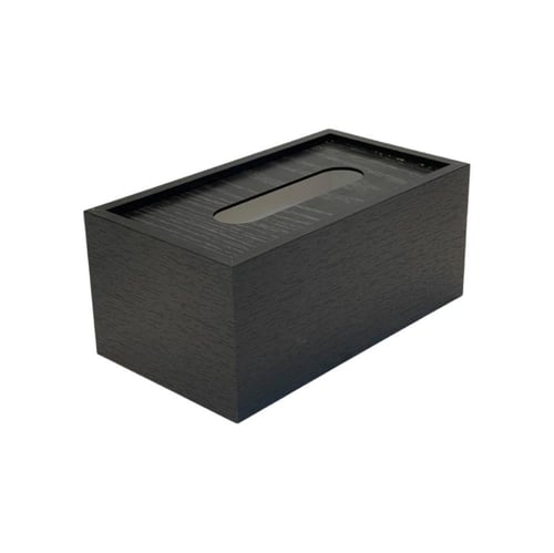 علبة مناديل خشب بامبو