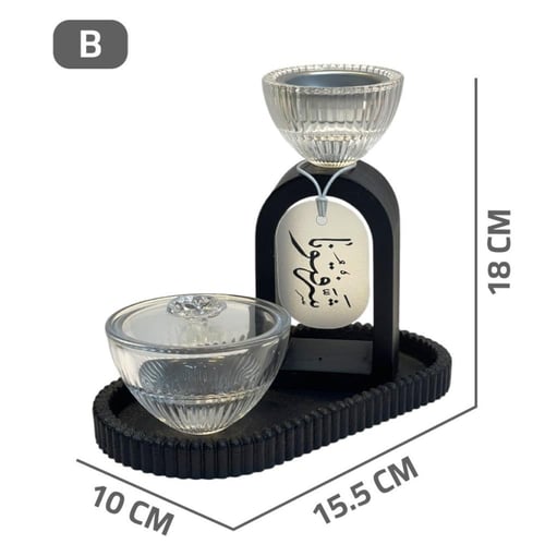 طقم مباخر سيراميك مع عبارة ترحيبية