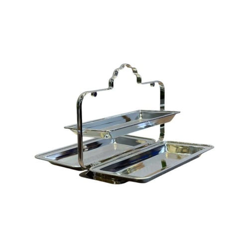 ستاند تقديم قابل للطي ستيل مستطيل