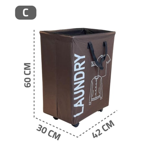 سلة غسيل قماش قابلة للطي