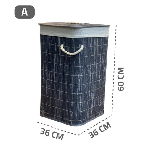 سلة ملابس غسيل خشب