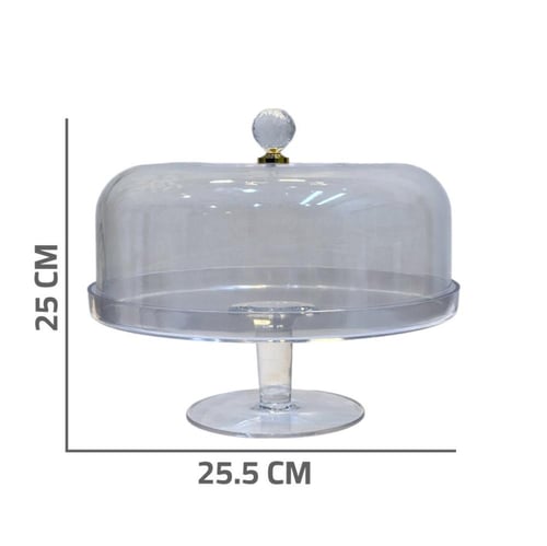 صحن كيك بقاعدة اكريلك