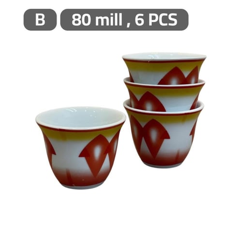 طقم فناجين غضار