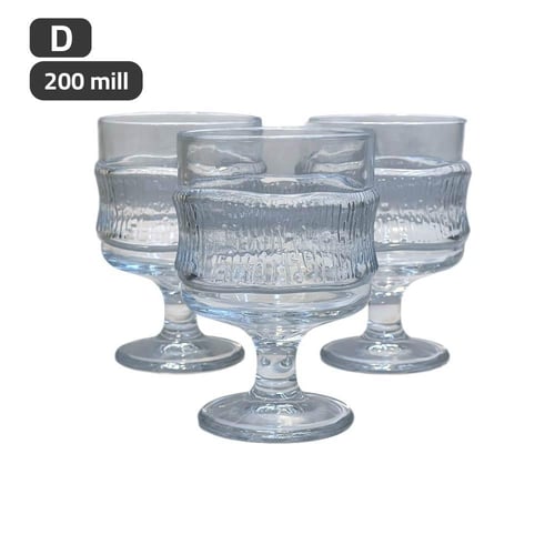 كاسات ايس كريم بقاعدة زجاج