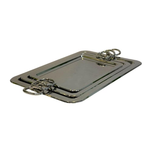 طقم صواني ستانلس ستيل