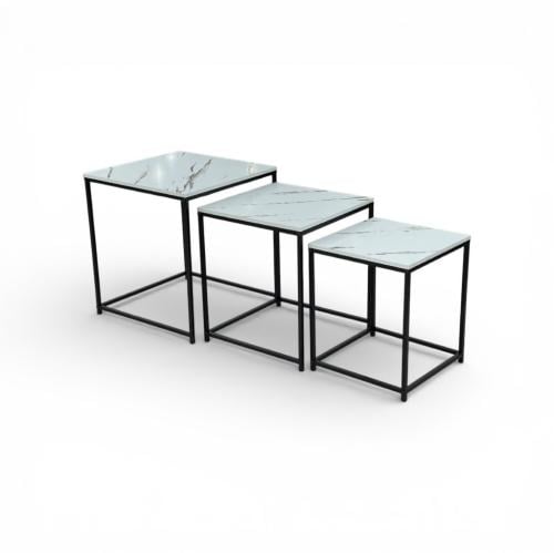 طاولات خدمة خشب مربع