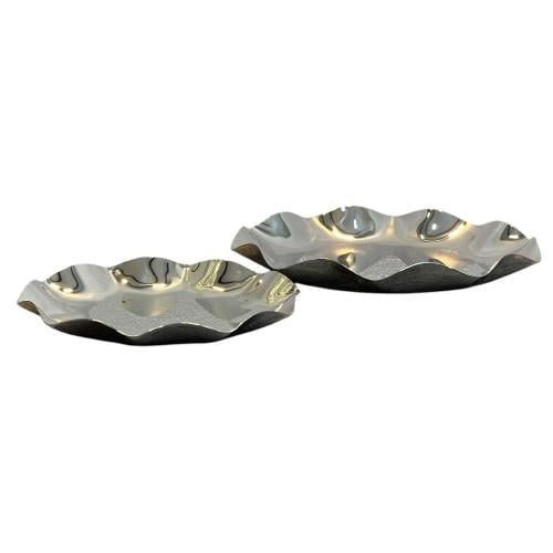 صحن ستانلس ستيل شكل وردة