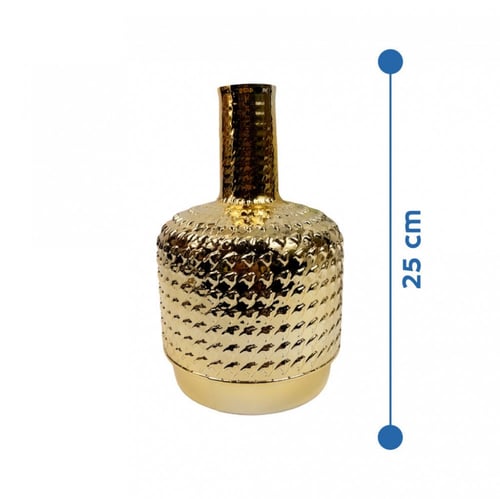 فازة سيراميك لون ذهبي