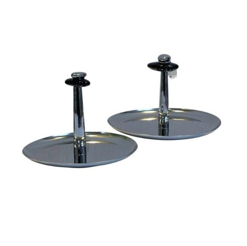 ستاند تقديم دائري حلا حجر فضي