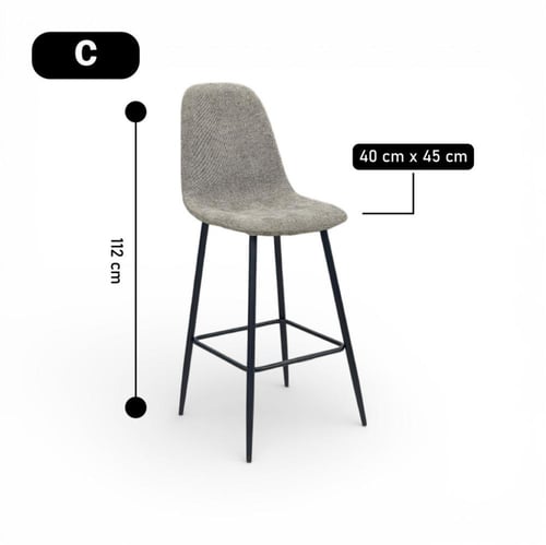 كرسي مطبخ قماش كتان