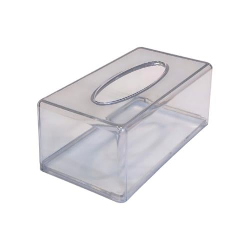 علبة مناديل اكريليك شفاف