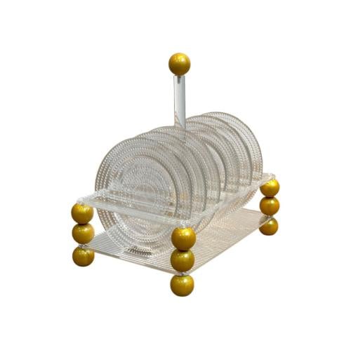 ستاند اكريلك مع صحون زجاج