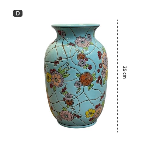 جرة سيراميك زخرفة صينية 25 سم