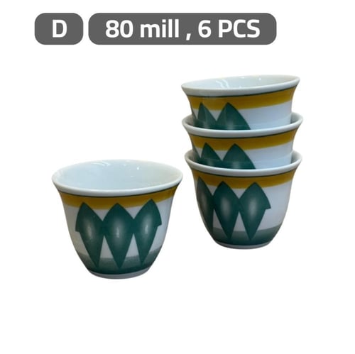 طقم فناجين غضار