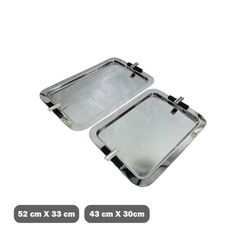 طوفريات تقديم ستانلس ستيل مقابض سوداء