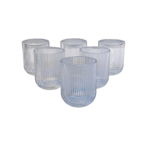 طقم كاسات رجاج شفاف