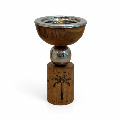 مبخرة خشب هندي نقش نخلة حفر يدوي