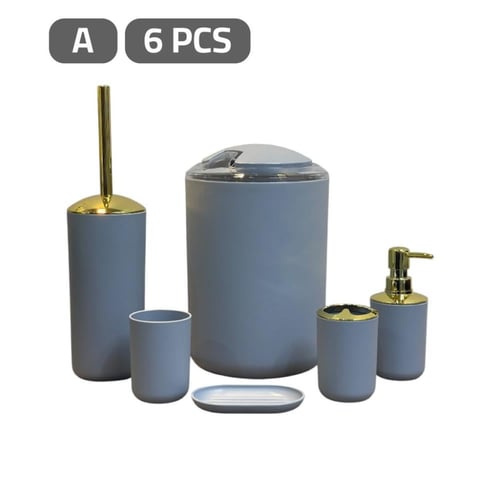 طقم ادوات نظافة الحمام 6 قطع