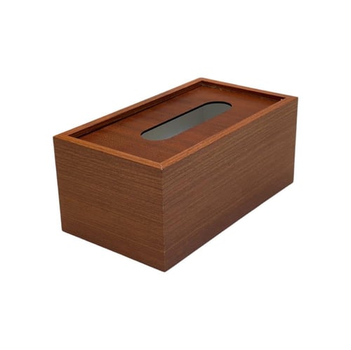 علبة مناديل خشب بامبو
