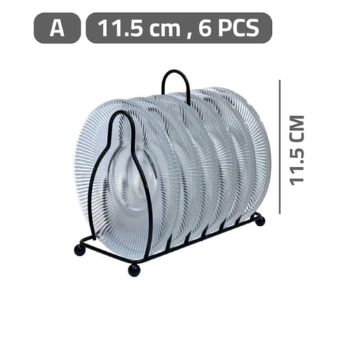 طقم صحون ميني زجاج مع مستاند