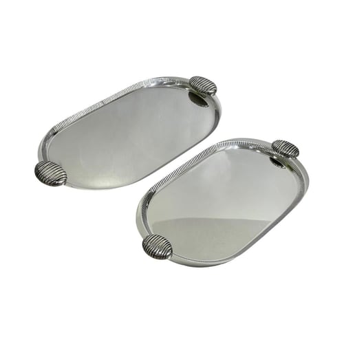 طوفرية ستانلس ستيل بيضاوية بمقابض منحوتة يدويا