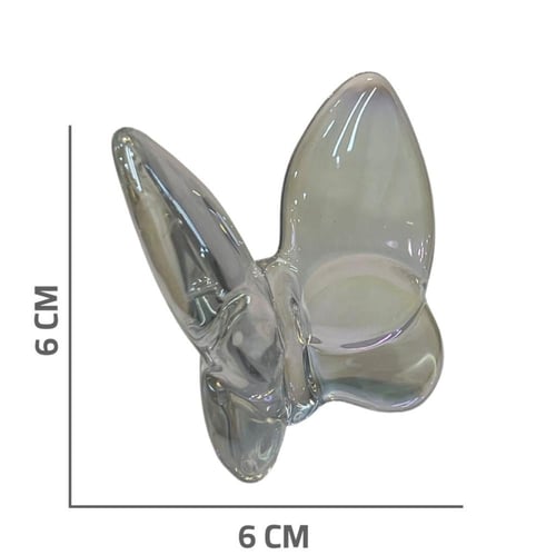 فراشة زجاج لون وردي