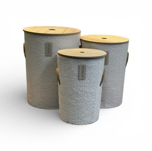 سلة غسيل خشب