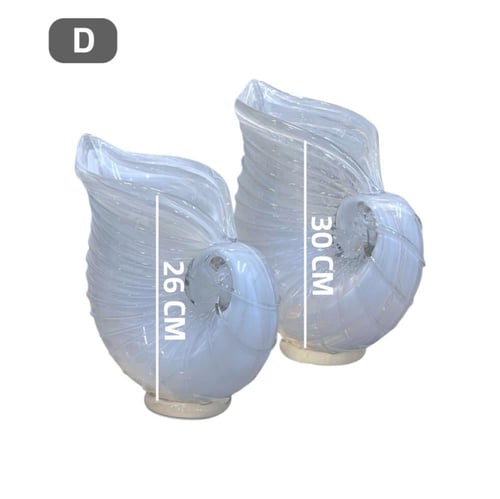 فازة زجاج أبيض