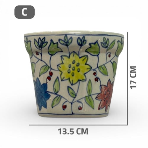 فازة أزهار ملونة