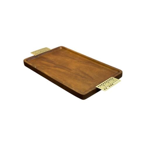 طوفريات خشب بمقابض ألمونيوم ذهبي تراثي